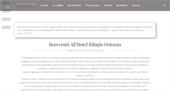 Desktop Screenshot of hotelrifugiodolomia.com
